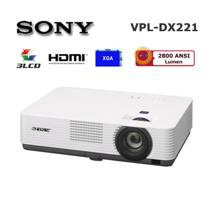 VPL-DX221 2,800lm XGA Desktop Projector – Sony Pro